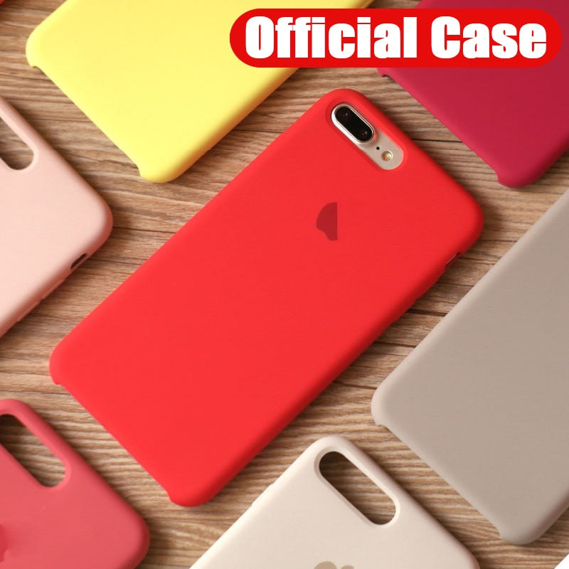 Luxury Original Silicone Phone Case For iPhone XR X XS Max 7 8 6 6s Plus Cases For Apple iPhone 11 Pro Max With Logo Back Cover