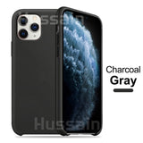 Luxury Original Official Silicone Case For iPhone X Xs Max Xr Silicone Case For iPhone 7 8 6  Plus For Apple Case Logo Cover