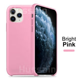 Luxury Original Official Silicone Case For iPhone X Xs Max Xr Silicone Case For iPhone 7 8 6  Plus For Apple Case Logo Cover