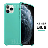 Luxury Original Official Silicone Case For iPhone X Xs Max Xr Silicone Case For iPhone 7 8 6  Plus For Apple Case Logo Cover