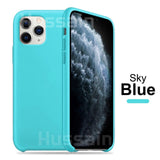 Luxury Original Official Silicone Case For iPhone X Xs Max Xr Silicone Case For iPhone 7 8 6  Plus For Apple Case Logo Cover