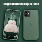 Luxury Original Official Silicone LOGO Case For iPhone 6 6s 7 8 Plus Liquid Case For Apple iPhone 11 X XS Max XR 11pro MAX Case